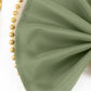 Wrinkle Resistant Eucalyptus Sage Green Seamless Cloth Napkins 17 Inch X 17 Inch 