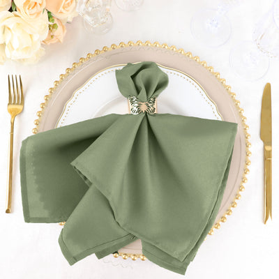 Elevate Your Dining Experience with Dusty Sage Green Napkins