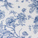 White | blue french toile