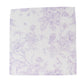 5-Pack French Toile Polyester Cloth Napkins – 17"x17" Lavender Lilac and White Reusable Table Napkins in Floral Design for Events & Dining