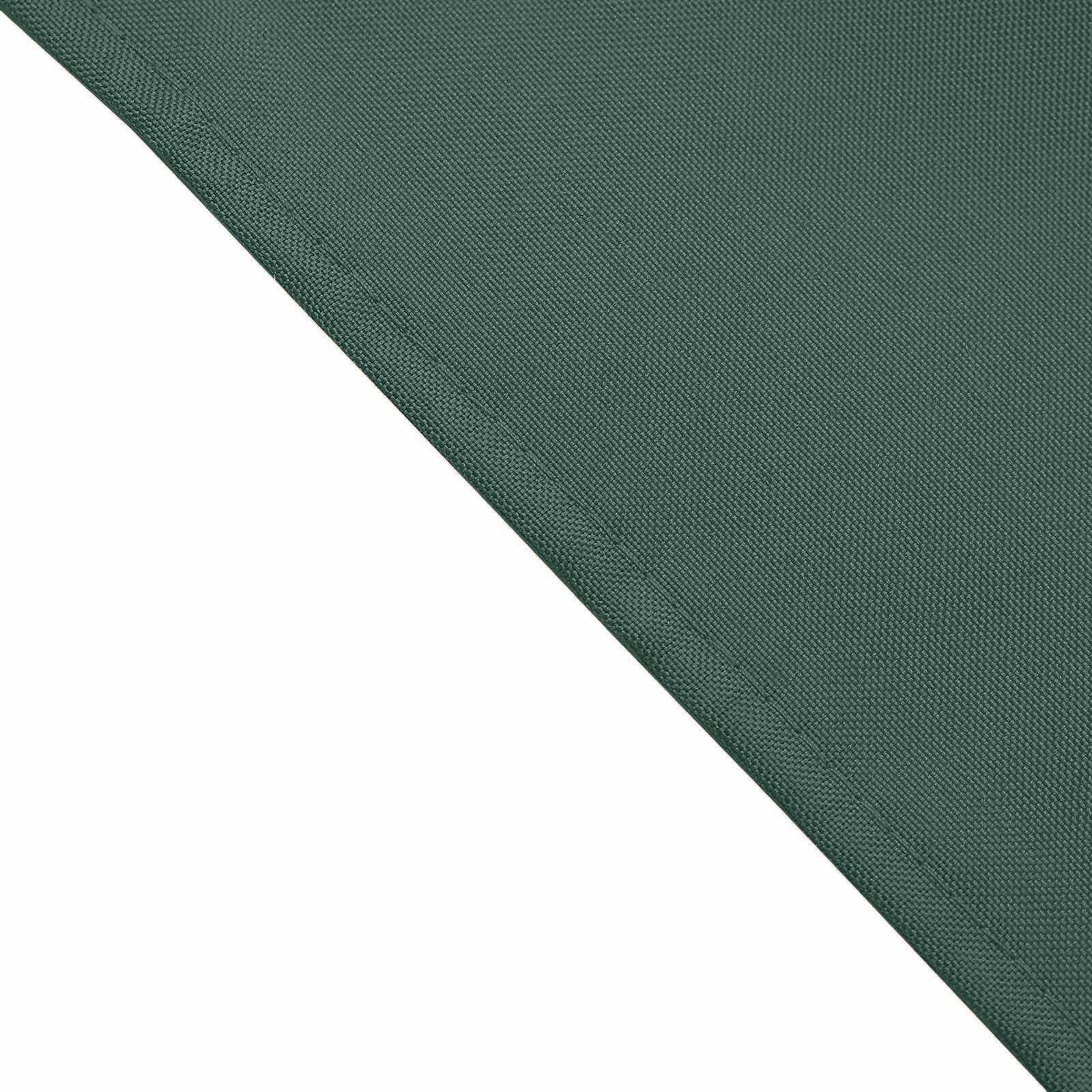 5 Pack Seamless Wrinkle Resistant 17 Inch x 17 Inch Hunter Emerald Green Linen Cloth Dinner Napkins