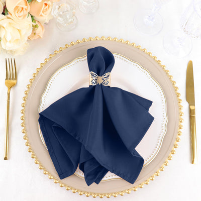 Elevate Your Dining Experience with Navy Blue Napkins