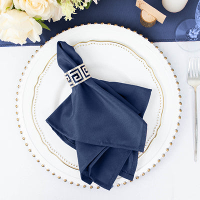 Durability Meets Elegance in Navy Blue Napkins