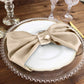 5 Pack Nude Cloth Napkins Wrinkle Resistant