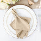 5 Pack Nude Cloth Napkins Wrinkle Resistant