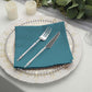 Peacock Teal Dinner 17 Inch Seamless Napkins