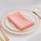 5 Pack Dusty Rose Scuba Napkins – 17"x17", Wrinkle-Free & Stain Resistant Cloth Napkins