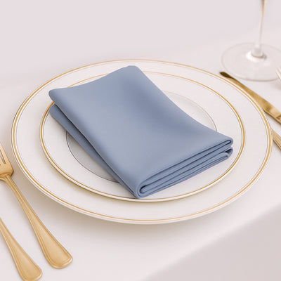 Dusty Blue Scuba Cloth Napkins