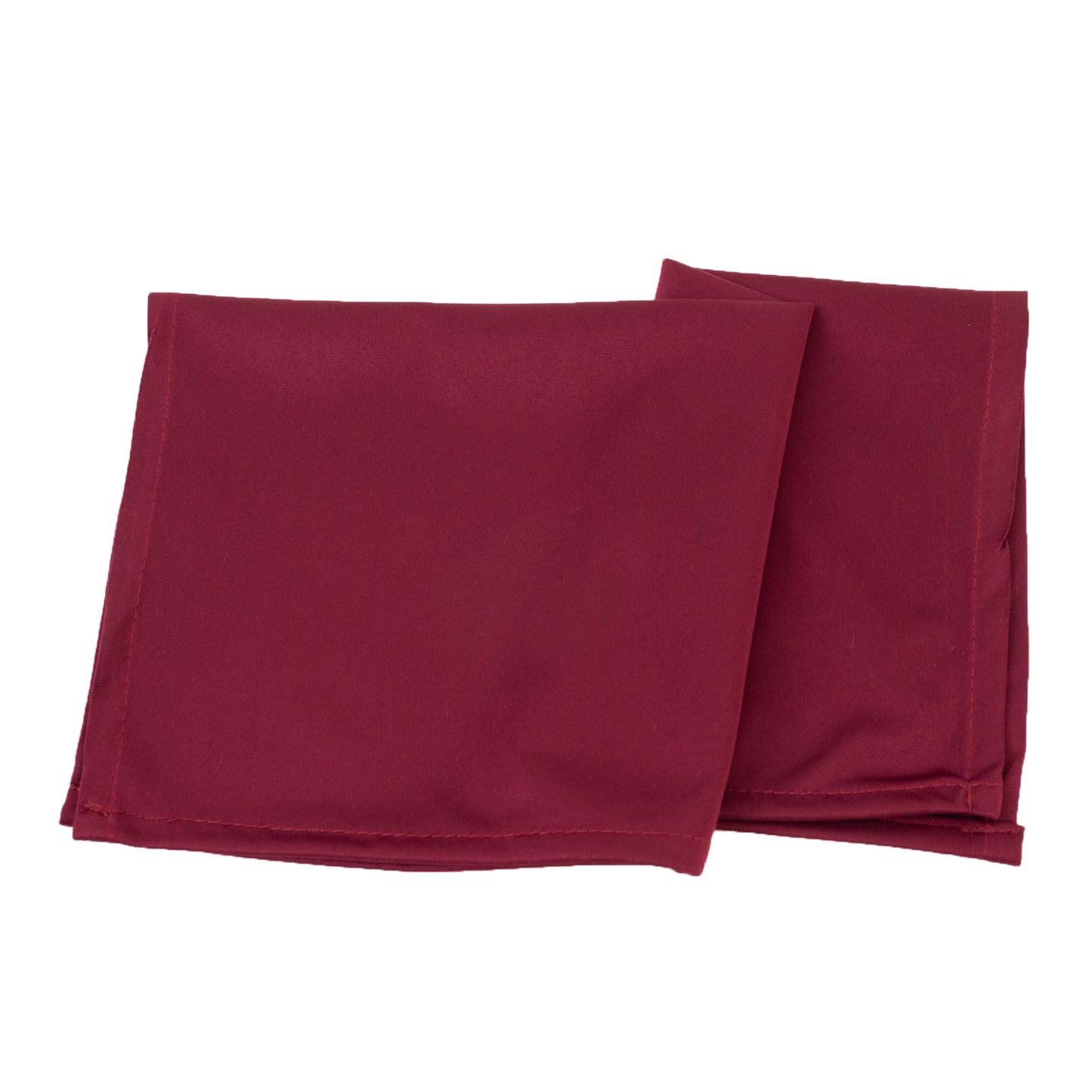 5 Pack Burgundy Scuba Napkins – 17"x17", Wrinkle-Free & Stain Resistant Cloth Napkins
