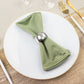 5 Pack Dusty Sage Green Scuba Napkins – 17"x17", Wrinkle-Free & Stain Resistant Cloth Napkins
