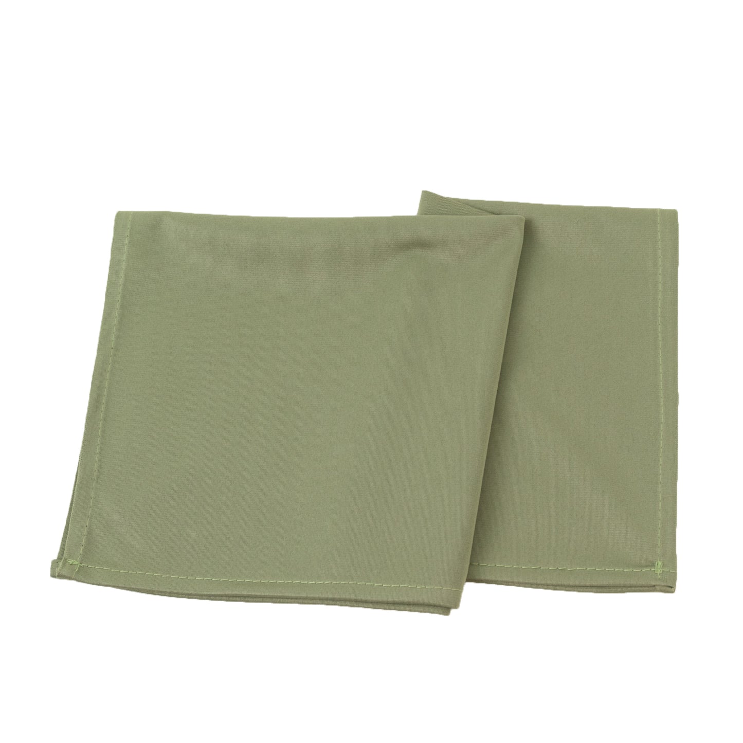 5 Pack Dusty Sage Green Scuba Napkins – 17"x17", Wrinkle-Free & Stain Resistant Cloth Napkins