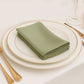 5 Pack Dusty Sage Green Scuba Napkins – 17"x17", Wrinkle-Free & Stain Resistant Cloth Napkins