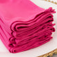 5 Pack Fuchsia Scuba Napkins – 17"x17", Wrinkle-Free & Stain Resistant Cloth Napkins