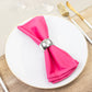 5 Pack Fuchsia Scuba Napkins – 17"x17", Wrinkle-Free & Stain Resistant Cloth Napkins