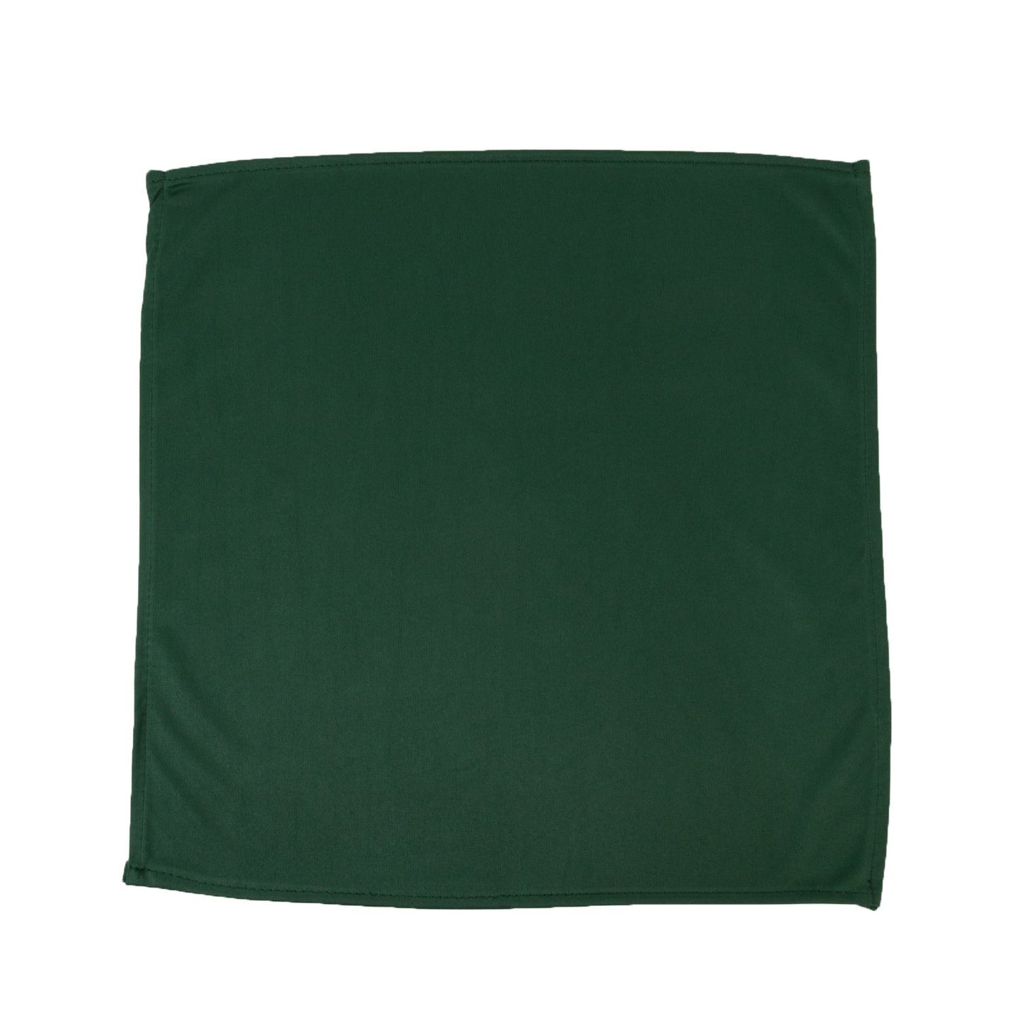 5 Pack Hunter Emerald Green Scuba Napkins – 17"x17", Wrinkle-Free & Stain Resistant Cloth Napkins