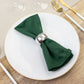 5 Pack Hunter Emerald Green Scuba Napkins – 17"x17", Wrinkle-Free & Stain Resistant Cloth Napkins