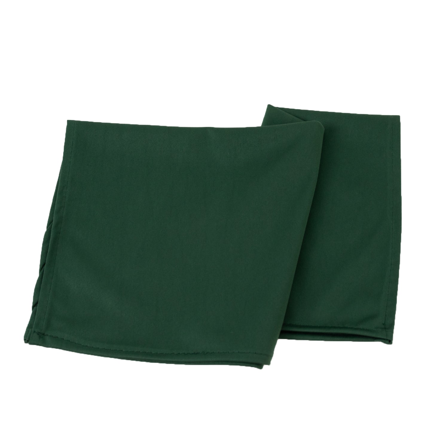 5 Pack Hunter Emerald Green Scuba Napkins – 17"x17", Wrinkle-Free & Stain Resistant Cloth Napkins