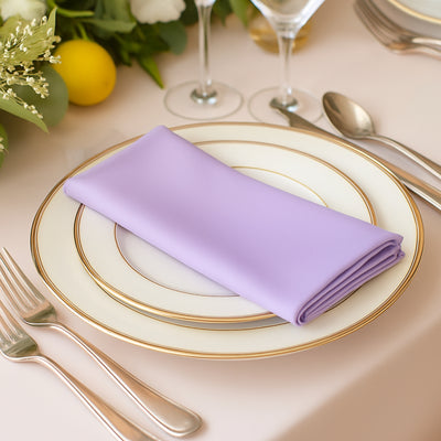 Lavender Lilac Scuba Cloth Napkins