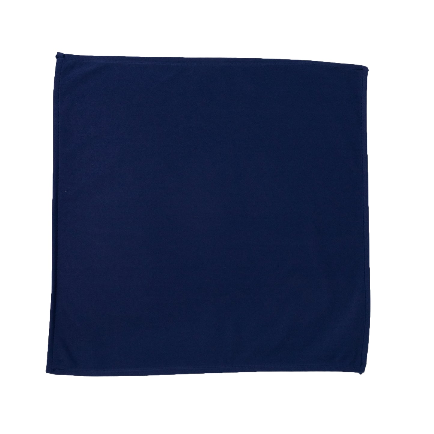 5 Pack Navy Blue Scuba Napkins – 17"x17", Wrinkle-Free & Stain Resistant Cloth Napkins