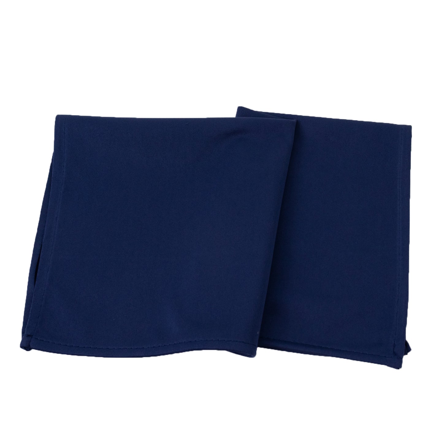 5 Pack Navy Blue Scuba Napkins – 17"x17", Wrinkle-Free & Stain Resistant Cloth Napkins