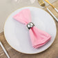 5 Pack Pink Scuba Napkins – 17"x17", Wrinkle-Free & Stain Resistant Cloth Napkins