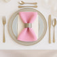 5 Pack Pink Scuba Napkins – 17"x17", Wrinkle-Free & Stain Resistant Cloth Napkins