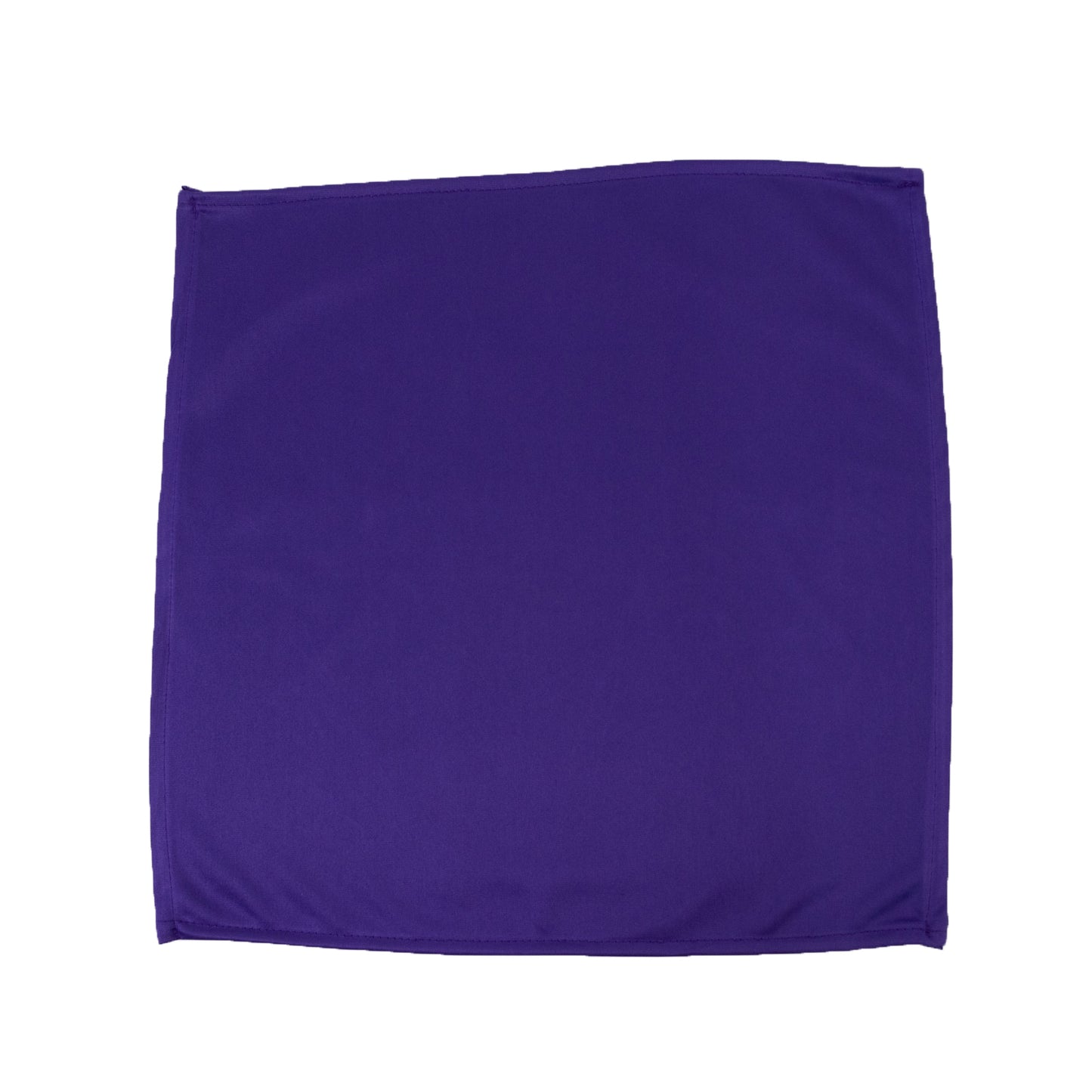 5 Pack Purple Scuba Napkins – 17"x17", Wrinkle-Free & Stain Resistant Cloth Napkins
