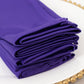 5 Pack Purple Scuba Napkins – 17"x17", Wrinkle-Free & Stain Resistant Cloth Napkins