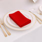 5 Pack Red Scuba Napkins – 17"x17", Wrinkle-Free & Stain Resistant Cloth Napkins