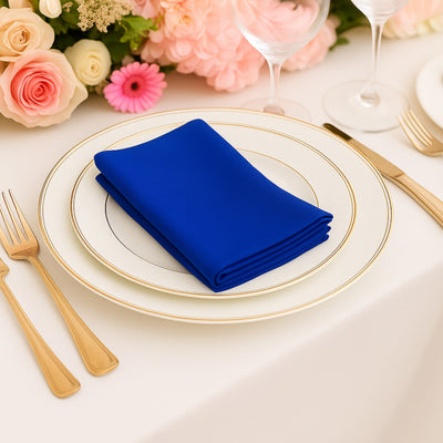 Royal Blue Scuba Cloth Napkins