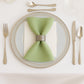 5 Pack Sage Green Scuba Napkins – 17"x17", Wrinkle-Free & Stain Resistant Cloth Napkins