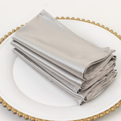 Décor Ideas with Shimmer Silver Napkins