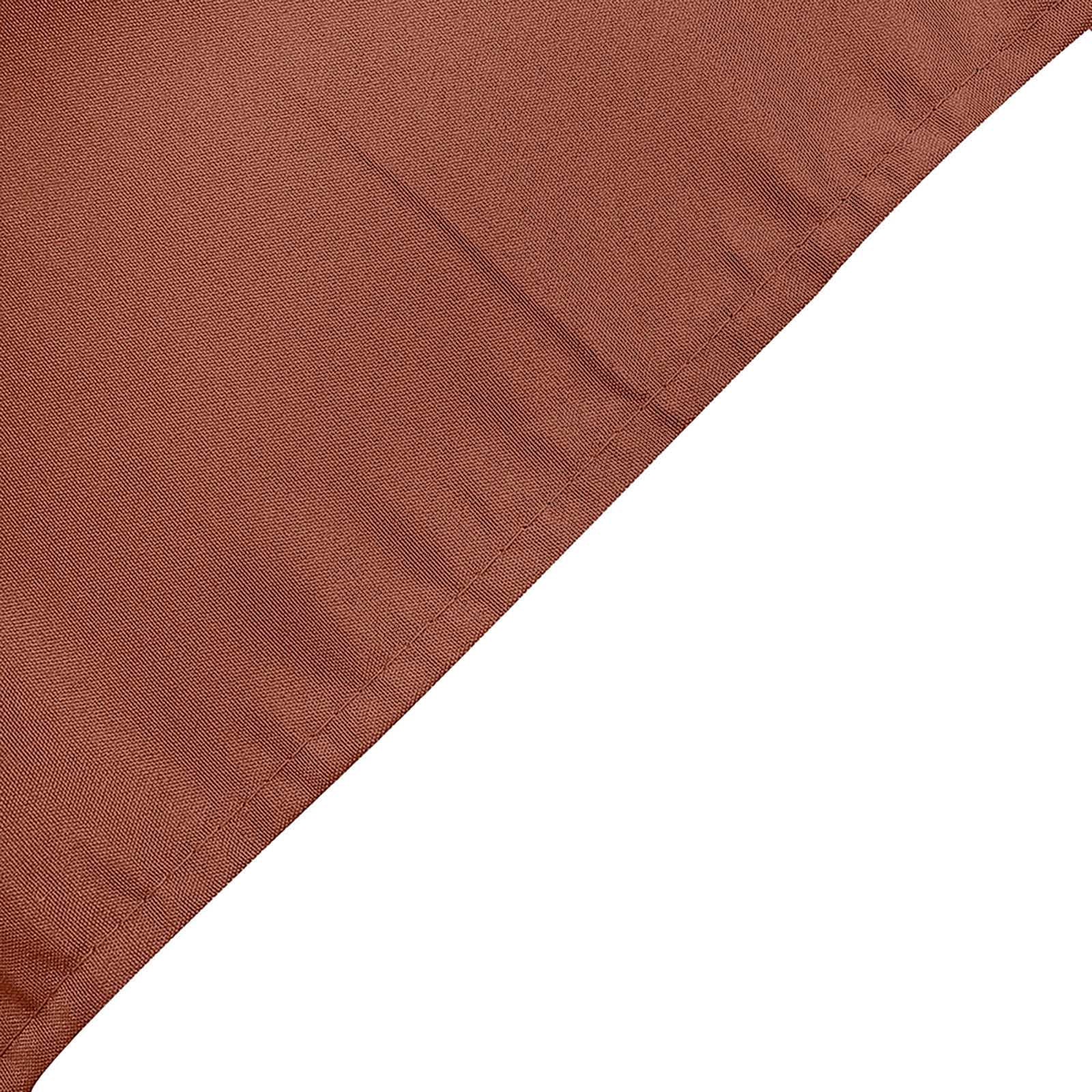 Terracotta Linen Napkins 17x17 Inch Seamless 5 Pack Wrinkle-Resistant