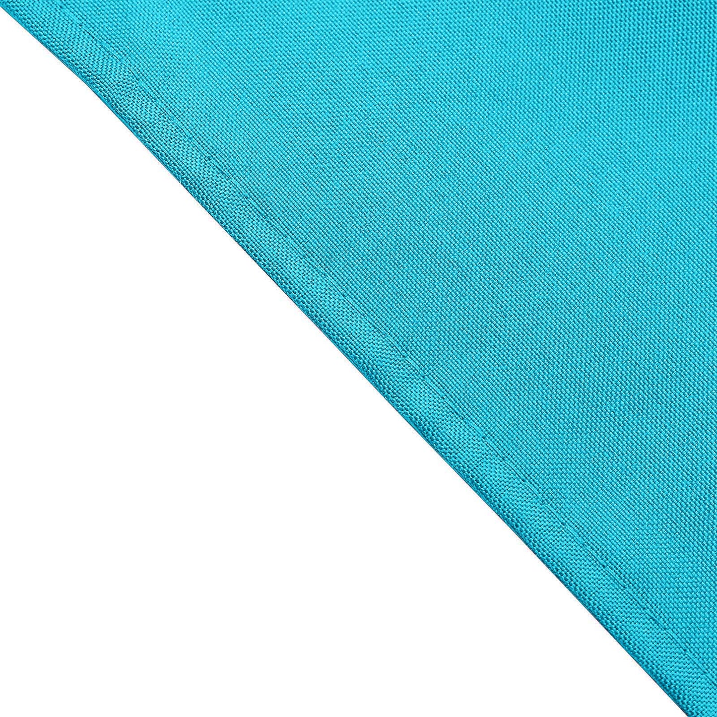 5 Pack | Turquoise Seamless Cloth Dinner Napkins, Wrinkle Resistant Linen | 17inchx17inch