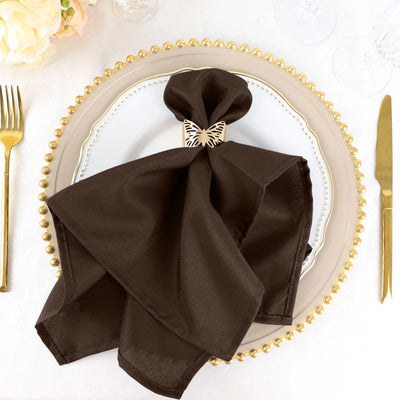 The Luxurious Feel of Chocolate Seamless Cloth Napkins