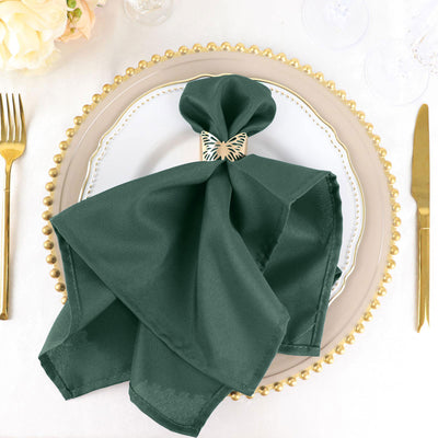 Elegant Design of Hunter Emerald Green Napkins