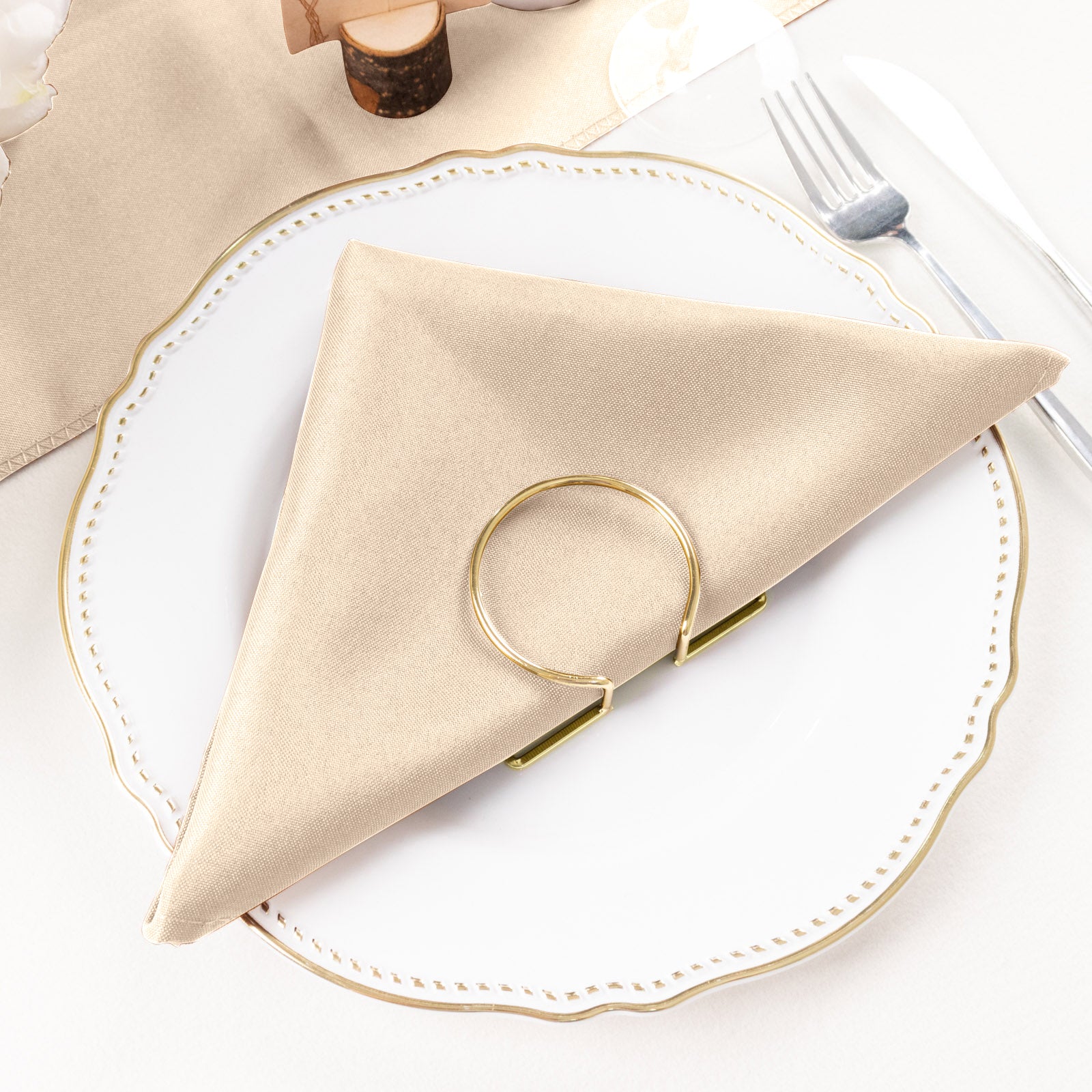 5 Pack Nude Napkins Seamless Reusable Cloth 20x20 Inches