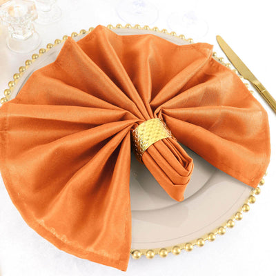Elevate Your Event with Orange Seamless Cloth Dinner Napkins