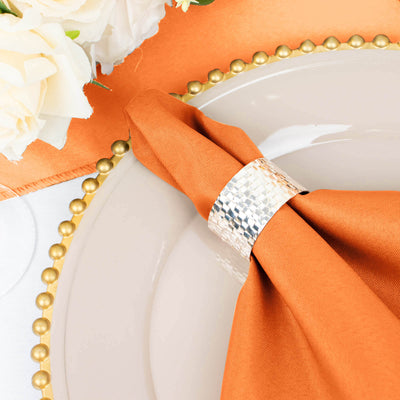 Versatility of Orange Seamless Cloth Dinner Napkins
