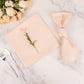 5 Pack Blush Premium Polyester Cloth Napkins with Hemmed Edges, Reusable Dinner Napkins 20"x20 - 220GSM