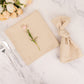 5 Pack Beige Premium Polyester Cloth Napkins with Hemmed Edges, Reusable Dinner Napkins 20"x20 - 220GSM