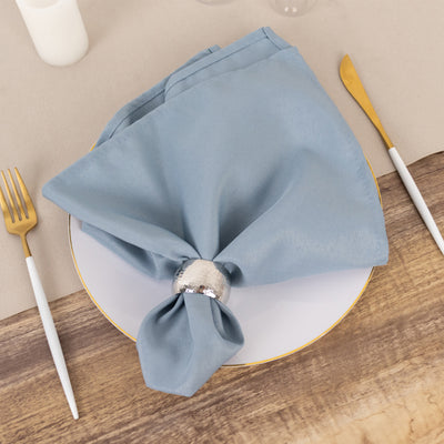 Luxurious Dusty Blue Premium Polyester Cloth Napkins