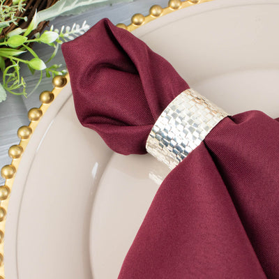 Durability of Burgundy Dinner Napkins