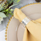 5 Pack Champagne Premium Polyester Cloth Napkins with Hemmed Edges, Reusable Dinner Napkins 20"x20 - 220GSM