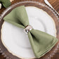 5 Pack Dusty Sage Green Premium Polyester Cloth Napkins with Hemmed Edges, Reusable Dinner Napkins 20"x20 - 220GSM