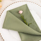 5 Pack Dusty Sage Green Premium Polyester Cloth Napkins with Hemmed Edges, Reusable Dinner Napkins 20"x20 - 220GSM