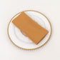 5 Pack Gold Premium Polyester Cloth Napkins with Hemmed Edges, Reusable Dinner Napkins 20"x20 - 220GSM