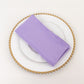 5 Pack Lavender Lilac Premium Polyester Cloth Napkins with Hemmed Edges, Reusable Dinner Napkins 20"x20 - 220GSM
