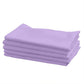 5 Pack Lavender Lilac Premium Polyester Cloth Napkins with Hemmed Edges, Reusable Dinner Napkins 20"x20 - 220GSM