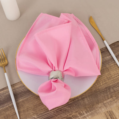 Luxurious Pink Premium Polyester Cloth Napkins
